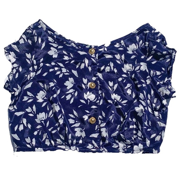 ☀️4/25 Floral Crop Top, Small